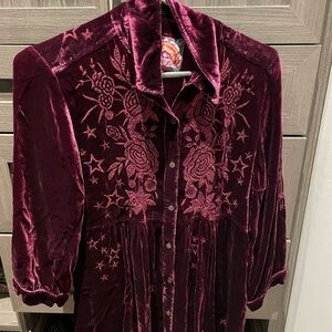 Beautiful Velevt Johnny Was Tunic